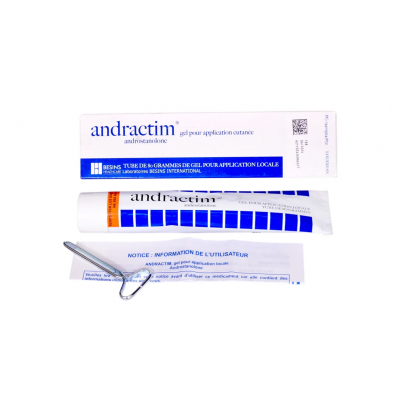 ANDRACTIM ® 2.5% DHT ( DIHYDROTESTOSTERONE = ANDROSTANOLONE ) GEL 80 GM